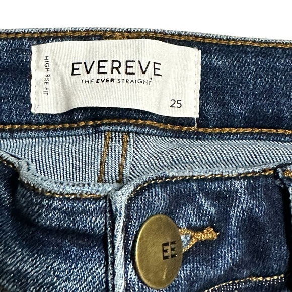 Evereve The Ever Straight Blue Jeans Size 25 - Picture 4 of 8